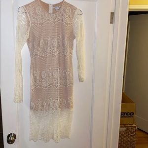 Nordstrom GLAMOROUS white lace dress